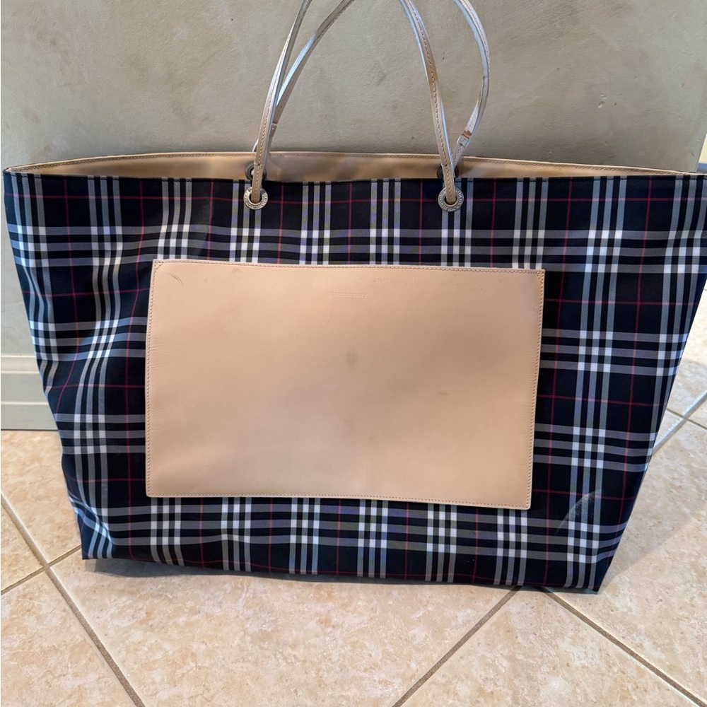 Authentic Nova Plaid Burberry Tote